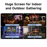 120" Portable Projector Screen - Indoor/Outdoor Use