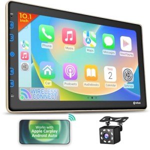 10" Bluetooth Double Din Car Stereo with Backup Camera