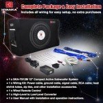 H YANKA 12" Active Subwoofer System for Cars
