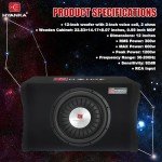 H YANKA 12" Active Subwoofer System for Cars