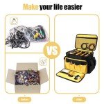 LEFOR·Z DJ Gear Organizer Bag with Padded Base