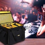 LEFOR·Z DJ Gear Organizer Bag with Padded Base