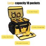 LEFOR·Z DJ Gear Organizer Bag with Padded Base