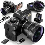 48MP 4K Vlogging Camera with WiFi & Flip Screen