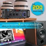 Pyle 200W Wireless Bluetooth Stereo Amplifier