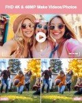 4K 48MP Dual Camera Vlogging Kit - Pink