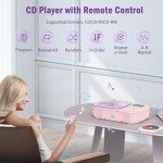 Bluetooth Portable CD Player with Speakers and FM Radio