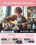 4K 48MP Dual Camera Vlogging Kit - Pink