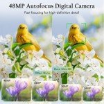 48MP 4K Vlogging Camera with Dual Lens Zoom