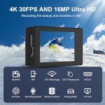 4K Waterproof Action Camera with WiFi and Remote