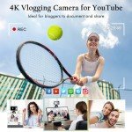 48MP 4K Vlogging Camera with Dual Lens Zoom