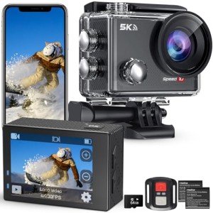5K Waterproof Action Camera with Remote & Accessories