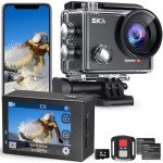 5K Waterproof Action Camera with Remote & Accessories