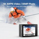 5K Waterproof Action Camera with Remote & Accessories