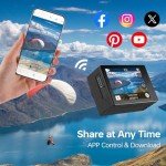 5K Waterproof Action Camera with Remote & Accessories