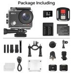 5K Waterproof Action Camera with Remote & Accessories