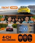 Neideso 360° FHD Dash Cam with Night Vision