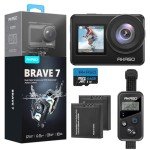 AKASO Brave 7 Waterproof 4K Action Camera Bundle
