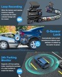 360° 4-Channel 4K Dash Cam with Wi-Fi & GPS