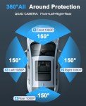 360° 4-Channel 4K Dash Cam with Wi-Fi & GPS