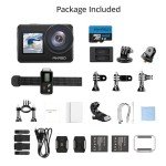 AKASO Brave 7 Waterproof 4K Action Camera Bundle