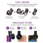 Apexel 2-in-1 Phone Camera Lens Kit