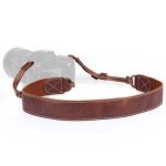 MegaGear Sierra Series Leather Camera Strap - Brown