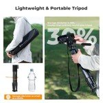K&F Concept 75" Lightweight Travel Tripod for DSLR