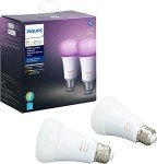 Philips Hue Smart Bulbs, 16 Million Colors (2 Pack)