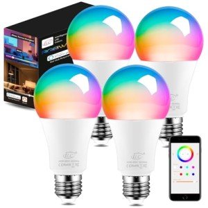 Smart Color-Changing LED Bulbs Compatible with Alexa