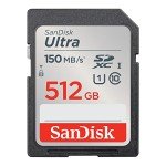 SanDisk 512GB Ultra SD Card - 150MB/s Speed