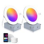 Smart 4-Inch LED Recessed Lighting - 2 Pack