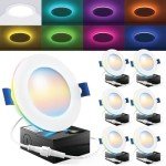 Sunco 6 Pack 4" Smart LED Recessed Lights