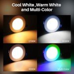 Peteme 4-Inch LED Smart Recessed Lights - 6 Pack