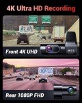 OVAMAN K600 4K Dual Dash Cam with GPS