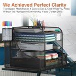 EVOOMI 5-Tier Desktop Organizer for Ultimate Productivity