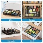 Expandable Mesh Drawer Organizer with Adjustable Compartments