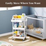 EaseSky 3-Tier Rolling Utility Cart with Drawer