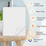 Matte Printable Sticker Paper for Inkjet Printers
