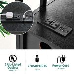 YITAHOME Wood File Cabinet with Charging Station