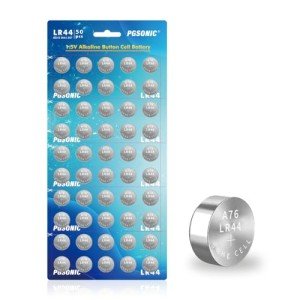 PGSONIC 50-Pack LR44 Alkaline Button Cell Batteries