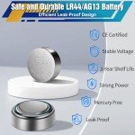 PGSONIC 50-Pack LR44 Alkaline Button Cell Batteries