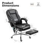 TonghuaS Ergonomic Reclining Massage Office Chair