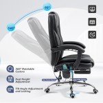 TonghuaS Ergonomic Reclining Massage Office Chair