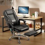 TonghuaS Ergonomic Reclining Massage Office Chair