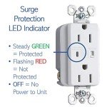 Legrand OnQ Duplex Outlet with Surge Protection