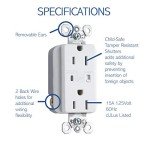 Legrand OnQ Duplex Outlet with Surge Protection