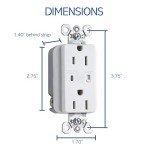 Legrand OnQ Duplex Outlet with Surge Protection