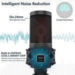 CMTECK USB Microphone with Pop Filter and Mute
