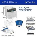 Brother MFC-L3720CDW Wireless Color All-in-One Printer